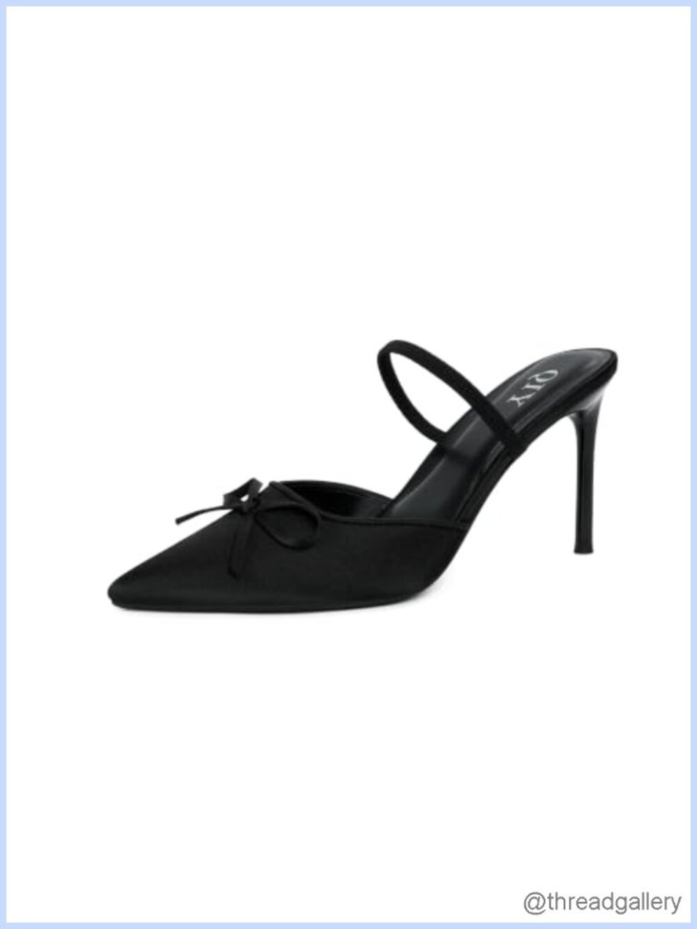 Satin Pointed Toe Slingback Stiletto Pumps Kitten Heel